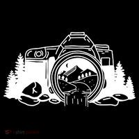 Nature Camera Waterfall High Crown Mesh Back Trucker Hat