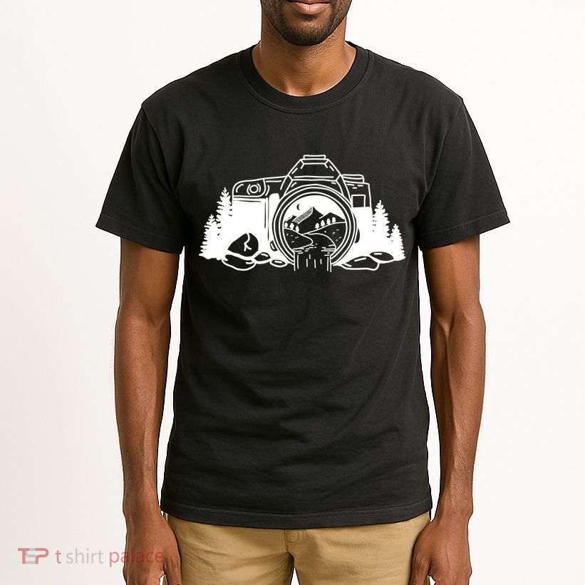 Nature Camera Waterfall Tall T-Shirt