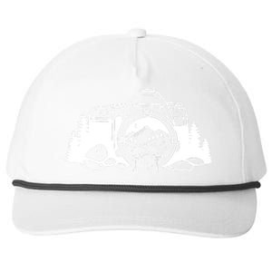 Nature Camera Waterfall Snapback Five-Panel Rope Hat