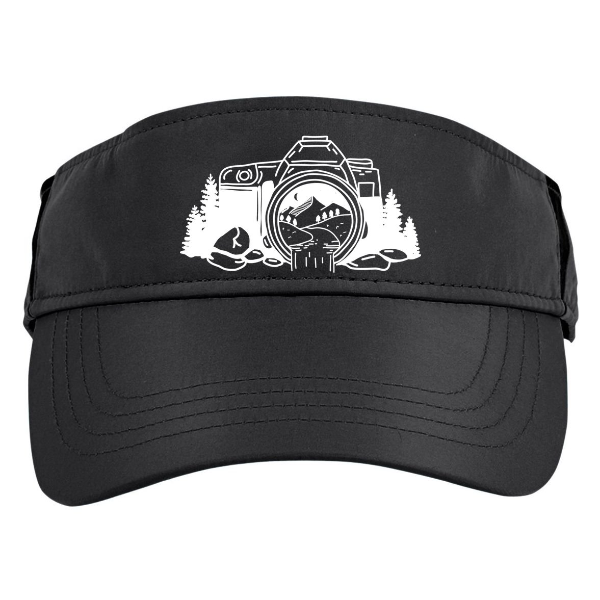 Nature Camera Waterfall Adult Drive Performance Visor