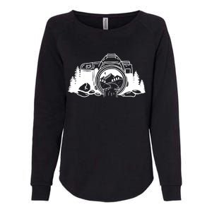 Nature Camera Waterfall Womens California Wash Sweatshirt