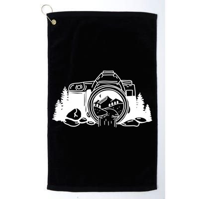 Nature Camera Waterfall Golf Towel