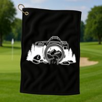 Nature Camera Waterfall Golf Towel