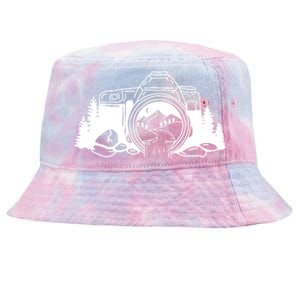 Nature Camera Waterfall Tie-Dyed Bucket Hat