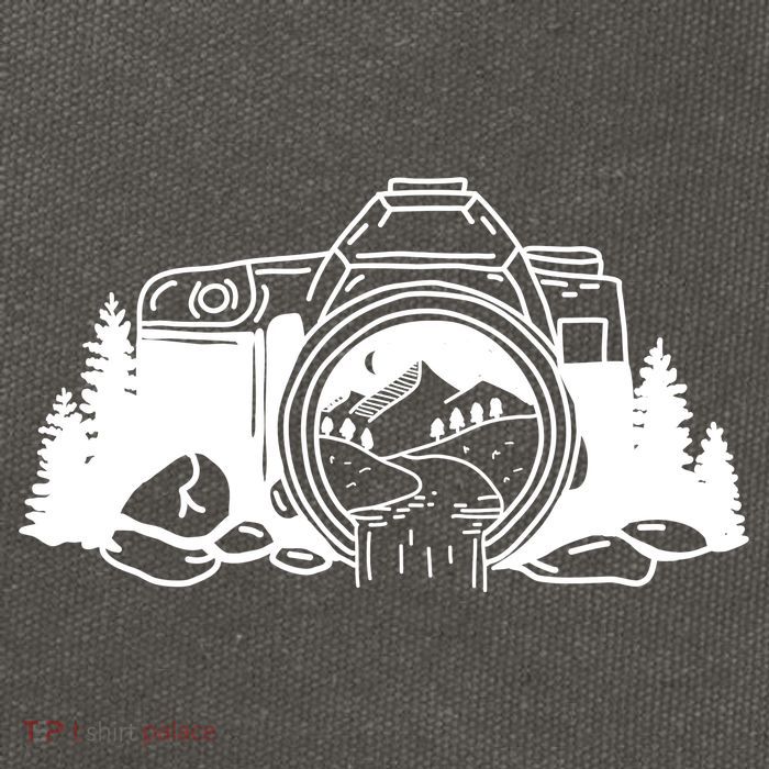 Nature Camera Waterfall Cotton Canvas Backpack