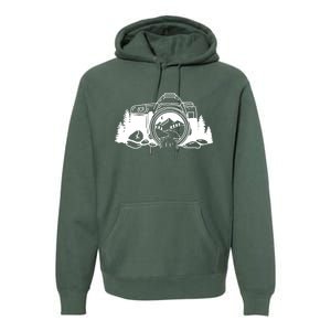 Nature Camera Waterfall Premium Hoodie