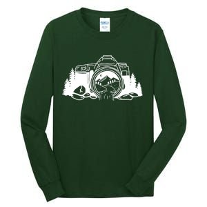 Nature Camera Waterfall Tall Long Sleeve T-Shirt