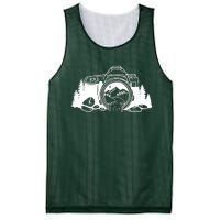 Nature Camera Waterfall Mesh Reversible Basketball Jersey Tank