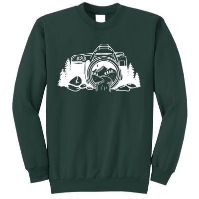 Nature Camera Waterfall Tall Sweatshirt