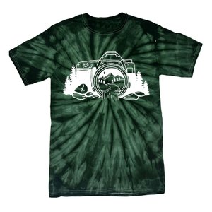 Nature Camera Waterfall Tie-Dye T-Shirt