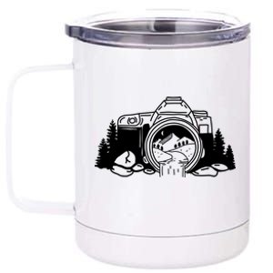 Nature Camera Waterfall 12 oz Stainless Steel Tumbler Cup