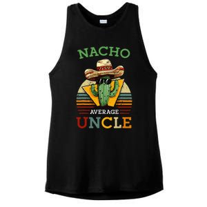 Nacho Average Uncle Mexican Joke Ladies PosiCharge Tri-Blend Wicking Tank