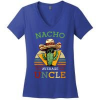 Nacho Average Uncle Mexican Joke Women's V-Neck T-Shirt