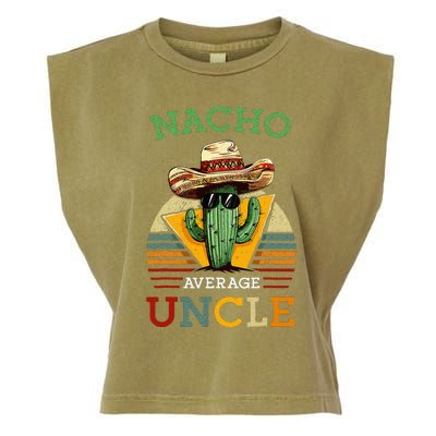 Nacho Average Uncle Mexican Joke Garment-Dyed Women's Muscle Tee