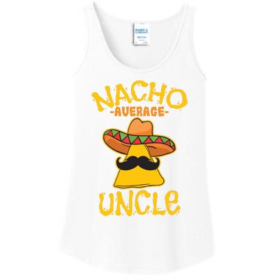 Nacho Average Uncle Cinco De Mayo Sombrero Mexican Ladies Essential Tank