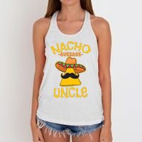 Nacho Average Uncle Cinco De Mayo Sombrero Mexican Women's Knotted Racerback Tank