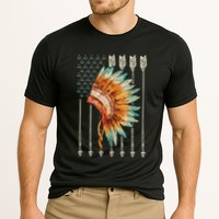 Native American Usa Flag Cooling Performance Crew T-Shirt