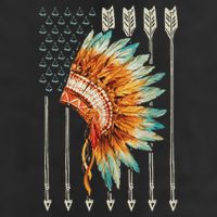 Native American Usa Flag Adult Drive Performance Visor