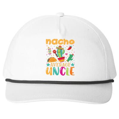 Nacho Average Uncle Typography T Snapback Five-Panel Rope Hat