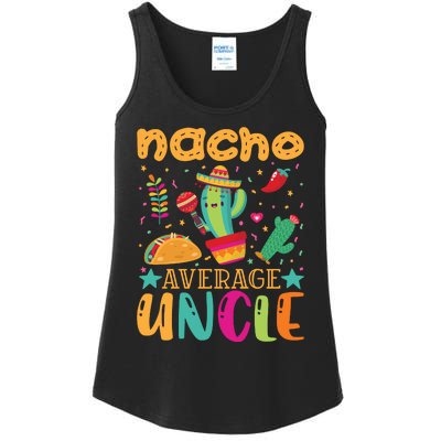 Nacho Average Uncle Typography T Ladies Essential Tank