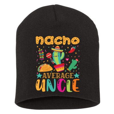 Nacho Average Uncle Typography T Short Acrylic Beanie