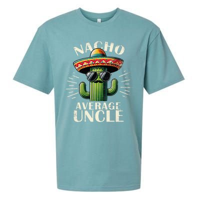 Nacho Average Uncle Funny Cool For Great Uncle Sueded Cloud Jersey T-Shirt