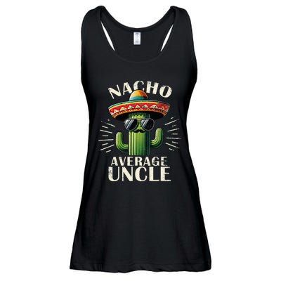 Nacho Average Uncle Gift Funny Best Uncle Ladies Essential Flowy Tank