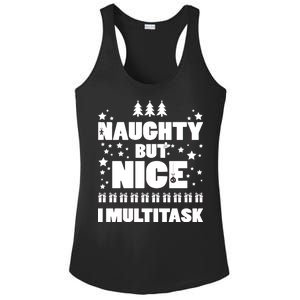 Naughty But Nice I Multitask Ladies PosiCharge Competitor Racerback Tank