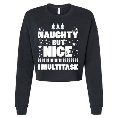 Naughty But Nice I Multitask Cropped Pullover Crew