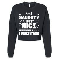 Naughty But Nice I Multitask Cropped Pullover Crew