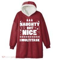Naughty But Nice I Multitask Hooded Wearable Blanket