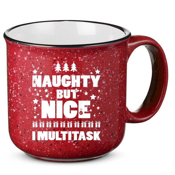 Naughty But Nice I Multitask 15oz Campfire Ceramic Mug