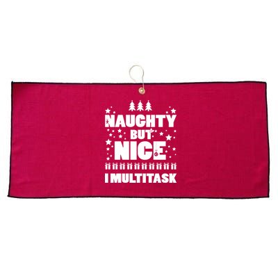 Naughty But Nice I Multitask Large Microfiber Waffle Golf Towel