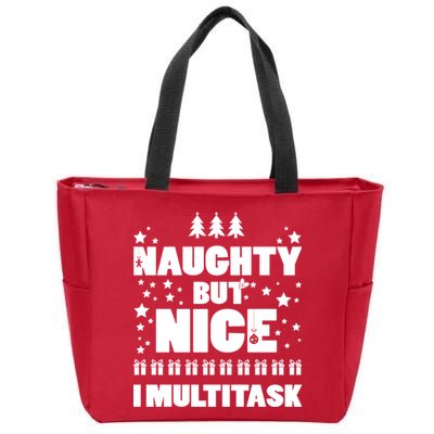 Naughty But Nice I Multitask Zip Tote Bag