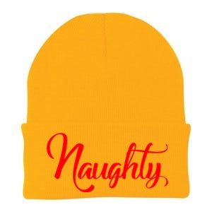 Naughty Christmas Couples Naughty and Nice Knit Cap Winter Beanie