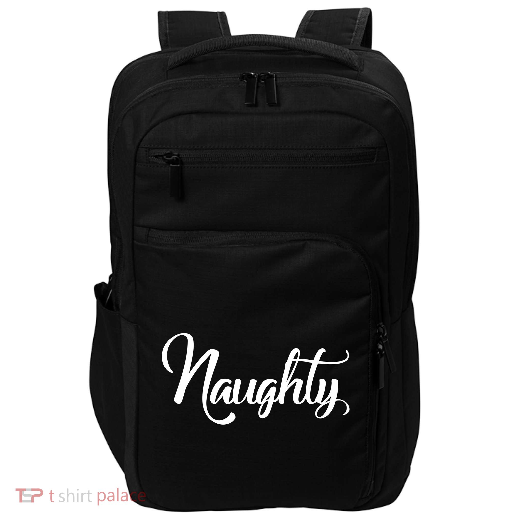 Naughty Christmas Couples Naughty and Nice Impact Tech Backpack