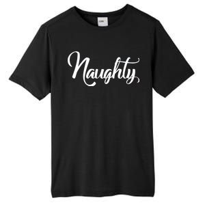 Naughty Christmas Couples Naughty and Nice Tall Fusion ChromaSoft Performance T-Shirt