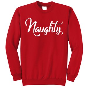 Naughty Christmas Couples Naughty and Nice Sweatshirt