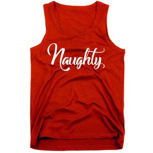 Naughty Christmas Couples Naughty and Nice Tank Top