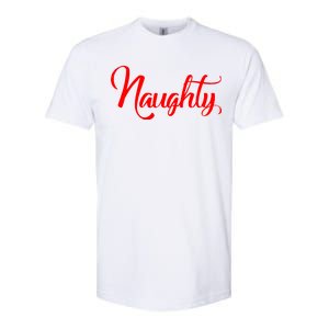 Naughty Christmas Couples Naughty and Nice Softstyle CVC T-Shirt