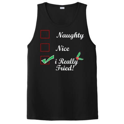 Naughty Nice I Really Tried Checklist PosiCharge Competitor Tank