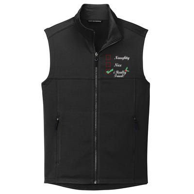 Naughty Nice I Really Tried Checklist Collective Smooth Fleece Vest