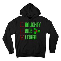 Naughty Nice I Tried Christmas Hoodie