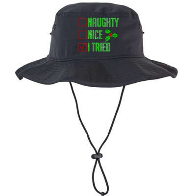 Naughty Nice I Tried Christmas Legacy Cool Fit Booney Bucket Hat