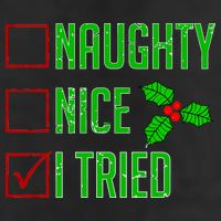 Naughty Nice I Tried Christmas 11oz C Handle Ceramic Mug