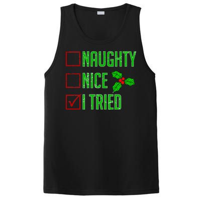 Naughty Nice I Tried Christmas PosiCharge Competitor Tank