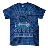 Nautical Ship Boat Ugly Christmas Sweater Tie-Dye T-Shirt