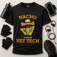 Nacho Average Vet Tech Funny Mexican Veterinary Technicians  Cooling Performance Crew T-Shirt