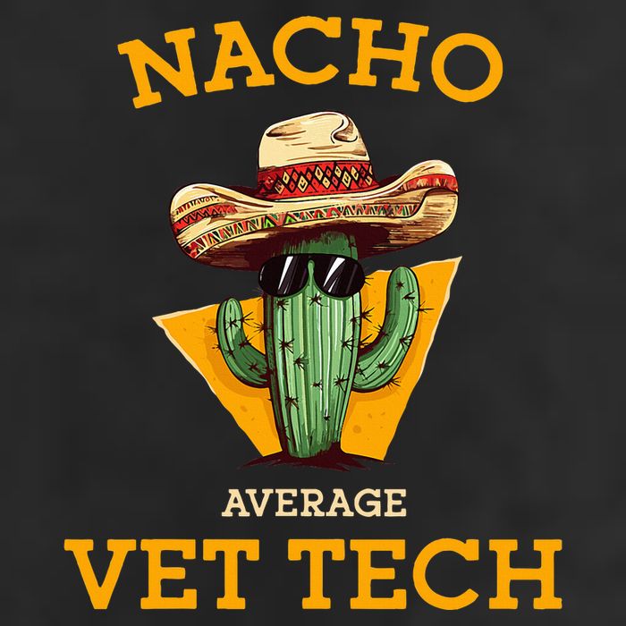 Nacho Average Vet Tech Funny Mexican Veterinary Technicians  Golf Towel