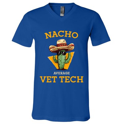 Nacho Average Vet Tech Funny Mexican Veterinary Technicians  V-Neck T-Shirt